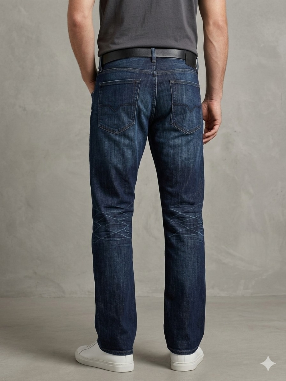 Guess Men’s Dark Wash Relaxed Straight Leg Jeans Denim Sz 36